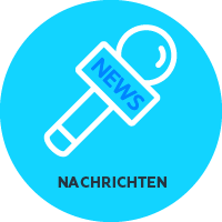 Icon "Nachrichten" - Mikrofon mit der Aufschrift "News"