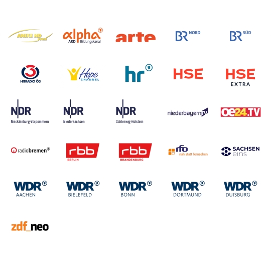 Übersicht aller Free to Air Sender über 19,2 Ost