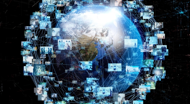 Eine Darstellung der globalen Vernetzung der Erde.